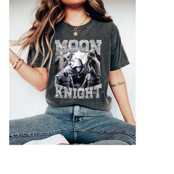 Marvel Moon Knight Portrait Poster Shirt, Marvel Family Party Gift, Disneyland Vacation Gift, Disney World Tee Unisex Ad