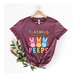 Teaching My Favorite Peeps Shirt,Teacher Shirt,Easter Teacher Shirt, Teacher T-Shirt, Teacher Tee,Peeps T-Shirt, Easter