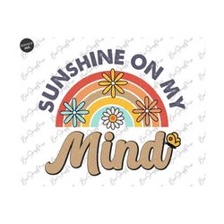 Retro Sublimation Design Download, Summer PNG, Sublimation T Shirt Design, Beach Sunset PNG, Clipart, png, Sunshine On M