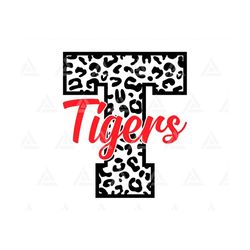 Tigers Leopard Svg, Go Tigers Football Svg, Run Tigers Baseball Svg, Cheer Mom T-Shirt. Cut File Cricut, Png Pdf Eps, Ve