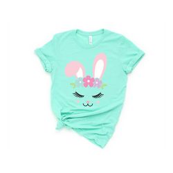 Bunny face Shirt,Easter Bunny Shirt,Easter Shirt For Woman,Easter Shirt,Easter Family ShirtEaster Matching Shirt,Bunny S