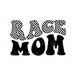 Race Mom Svg, Checkered Svg, Racing Vibes, Race Life, Racing Fan, Race Girl, Wavy Letters. Cut File Cricut, Silhouette,