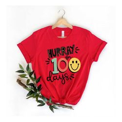 Hurray for 100 Days shirt,100 Days Brighter Shirt,Teacher Shirt,100th Day Of School,Back To School Shirt,Teacher 100 day