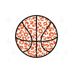 Leopard Basketball Svg, Leopard Print Svg, Basketball Mom Svg, Cheerleader Mom Svg. Cut File Cricut, Silhouette, Png Pdf