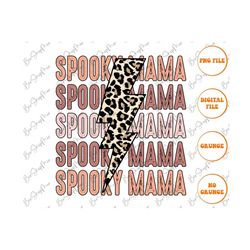 Spooky Mama PNG Shirt Halloween Sublimation, Fall, Autumn, October, Retro, Vintage, Grunge, PNG