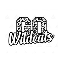 Go Wildcats Leopard Svg, Go Wildcats Football Svg, Run Wildcats Svg, Cheer Mom T-Shirt, Go Team Svg. Cut File Cricut, Pn