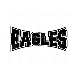 Eagles Svg, Go Eagles Team Svg, Run Eagles Svg, College Jersey Font, Cheer Mom T-Shirt. Cut File Cricut, Png Pdf Eps, Ve