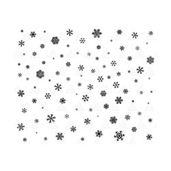 Snowflake Svg, Winter Pattern Svg, Christmas Template Svg, Snowing Background. Cut File Cricut, Silhouette, Png Pdf Eps,