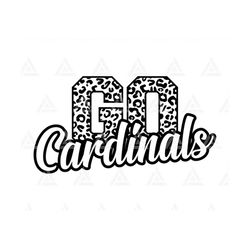 Go Cardinals Leopard Svg, Go Cardinals Football Svg, Run Cardinals Svg, Cheer Mom T-Shirt. Cut File Cricut, Png Pdf Eps,