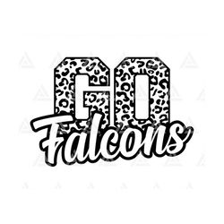 Go Falcons Leopard Svg, Go Falcons Football Svg, Run Falcons Svg, Cheer Mom T-Shirt, Go Team. Cut File Cricut, Png Pdf E