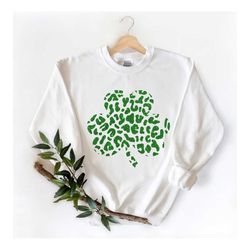 Lucky Cheetah Heart Sweatshirt,St. Patricks Day Shirt,St Patrick Heart Shirt,Irish Shirt,St Patrick's Day Shirt,Patrick