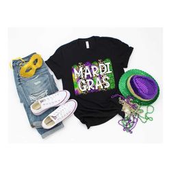Mardi Gras Shirt For Woman,Saints Shirt,Fat Tuesday Shirt,Flower de luce Shirt,Louisiana Shirt,Saints New Orleans Shirt,