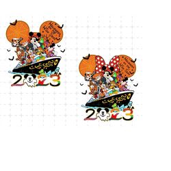Bundle Custom Halloween On The High Seas 2023 Png, Spooky Season, Boo Png, Mouse And Friend Halloween, Spider Halloween,