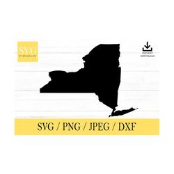 New York SVG, State svg, United States, Shape, svg, png, dxf, jpeg, Digital Download, Cut File, Cricut, Silhouette, Glow