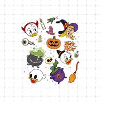 Halloween Pattern Triplet Ducklings Png, Halloween Costume, Trick Or Treat, Spooky Season, Halloween Masquerade, Spooky