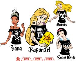 Disney Punk Rock Girl svg, Punk Princess svg, Goth Princess svg, Goth svg, Punk svg, Punk Princess svg, Gothic Princess