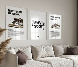 Travis Scott set of 3 Hypebeast Travis Scott Poster Travis Scott Cactus Jack Travis Scott Astroworld Poster Rap Poster G