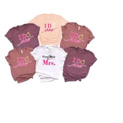 From Miss To Mrs. T-shirt, I Do Crew Shirt, Bachelorette Party Shirts, Bridesmaid Shirts, Engagement Party T-shirt, Brid