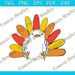 Turkey Fellow On Funny Thanksgiving Day Svg