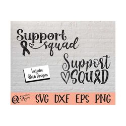 support squad svg, cancer awareness svg, nobody fights alone svg, fight cancer svg, breast cancer, cricut, silhouette, s