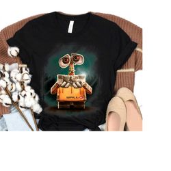 Disney Pixar Wall-E Plant Shoe Night Graphic T-Shirt, Magic Kingdom Tee, Disneyland Epcot Family Trip Vacation Gift Unis