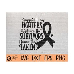 support the fighters svg, cancer awareness svg, nobody fights alone svg, cancer ribbon svg, cancer, cricut, silhouette,