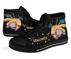 Dragonite Sneakers Pokemon High Top Shoes Gift Idea High Top Shoes VA95