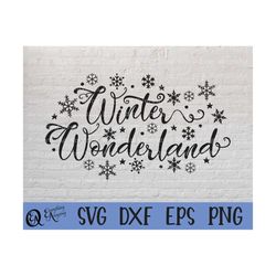 Winter Wonderland SVG, Christmas svg, Happy Holidays svg, Winter svg, Snowflake svg, Snow svg, Cricut SVG, Silhouette, s