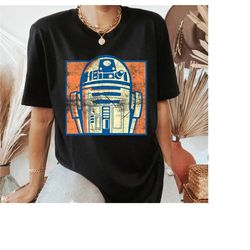 Star Wars R2-D2 Vintage Distressed Retro Cartoon T-Shirt, Star Wars Fan Disneyland Holiday Vacation Trip Gift Unisex Adu