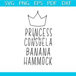 Friends TV Show Princess Consuela Banana Hammock Svg