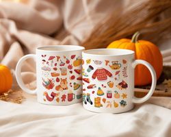 Fall Coffee Mug, Cute Fall Mug, Pumpkin Spice Mug, Autumn Mug, Fall Cups, Fall Decor, Spooky Mug, Fall Gifts for Women,
