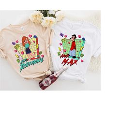 Disney A Goofy Movie Couple Shirt Valentine's Day T-Shirt, Her Max His Roxanne Disney Couple Shirts, Valentines Gift, Di