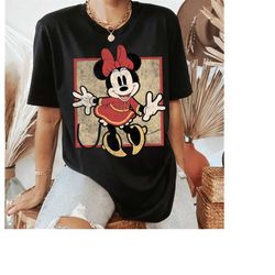Disney Vintage Minnie Mouse Year Of The Mouse Portrait T-Shirt, Mickey and Minnie Mouse, Mickey and Friends Shirt, Disne