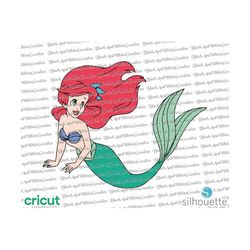ariel little mermaid svg, layered svg, cricut, cut file, cutting file, clipart, png, silhouette