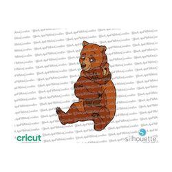 Brother Bear svg, layered svg, cricut, cut file, cutting file, clipart, png, silhouette