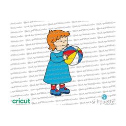 Caillou svg, layered svg, cricut, cut file, cutting file, clipart, png, silhouette