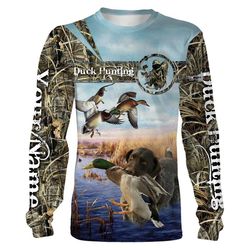 Duck hunting Custom Name 3D All over print T-shirt, Long sleeves, Hoodie, Sweatshirt &8211 FSD138