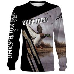 Duck Hunting Custom Name 3D All Over Print T-Shirt, Long Sleeves, Hoodie, Sweatshirt &8211 Fsd139