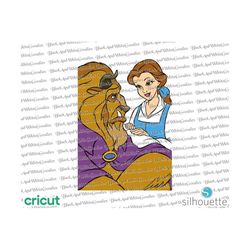 Belle and the Beast svg, layered svg, cricut, cut file, cutting file, clipart, png, silhouette