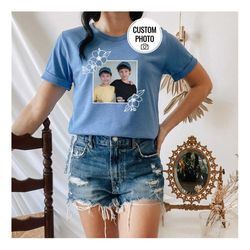 family photo shirt, custom shirt, dad gift, mom gift, matching family shirt, custom photo print shirt