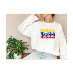 Venezuela Sweatshirt, Venezuela groovy Sweater Cute, Venezuela Shirt, Venezuela CrewNeck, Venezuela Gift, Venezuela  Swe