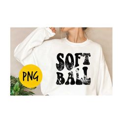 Softball png, Softball vibes png, Softball life png, retro sports png, Softball grunge, Softball coach distressed png, D