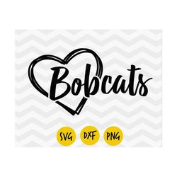 Bobcats svg, Bobcats heart svg, Bobcats pride, I love Bobcats, forest life, Bobcat Digital vector, INSTANT DOWNLOAD
