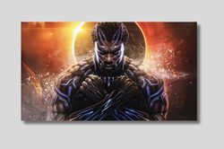 Black Panther Canvas Wall Art, Unleash Your Inner Hero Bring the Legendary Black Panther to Your Walls, Black Panther Pr