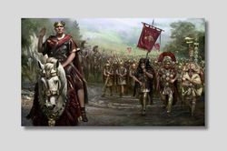 Caesar and His Legions Wall Art, Epic Art Print Depicting the Power of Ancient Rome, Caesar and His Army Poster, Caesar'