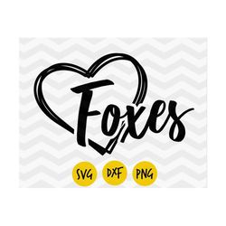 Foxes svg, Foxes heart svg, Foxes pride, I love Foxes, Fox silhouette, Fox paw, Fox sublimation, Digital vector, INSTANT