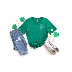 Lucky Shirt, St.Patrick's Day Shirt, Woman Man Shirt, Shamrock Shirt, Irish Shirt, Unisex Shirt