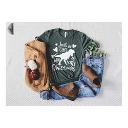 Just A Girl Who Loves Dinosaurs, Girl Shirt, Young Shirt, Funny Shirt, Gift For Daughter