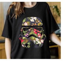 Star Wars Tropical Stormtrooper Floral Print T-Shirt, Disneyland Family Trip Vacation Gift, Magic Kingdom Shirt Hoodie S
