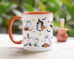 Halloween Mug, Funny Halloween Coffee Mug, Spooky Season Mug, Halloween Gift, Halloween Black Cat Mug, Cat Lovers Gift,